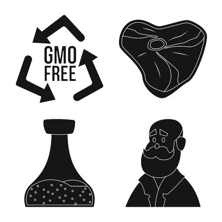 Isolated object of  and  logo. Collection of  and  stock vector illustration.のイラスト素材