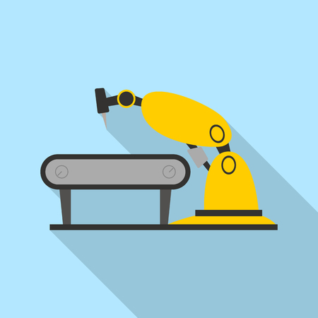 Isolated object of robot and factory symbol. Set of robot and space vector icon for stock.のイラスト素材