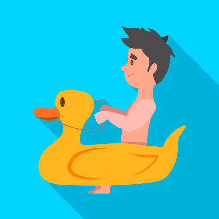 Isolated object of pool and swimming sign. Collection of pool and activity stock vector illustration.のイラスト素材