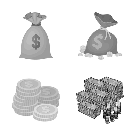 Vector illustration of payment and loan logo. Set of payment and financial stock vector illustration.のイラスト素材