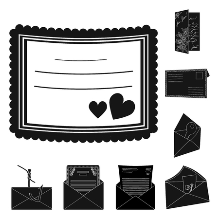 Vector design of card and christmas logo. Collection of card and background vector icon for stock.のイラスト素材