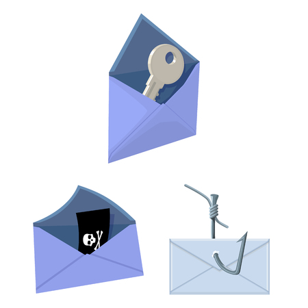 Vector illustration of card and christmas icon. Set of card and background vector icon for stock.のイラスト素材