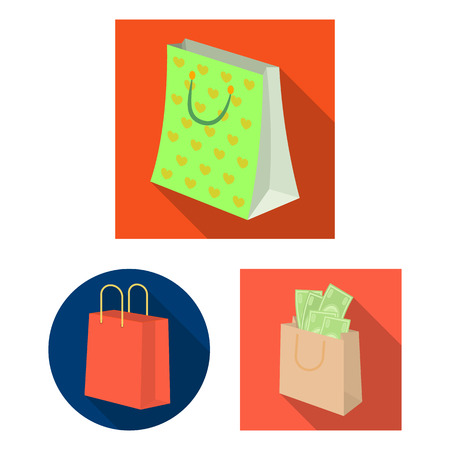 Isolated object of package and food icon. Set of package and box stock vector illustration.のイラスト素材