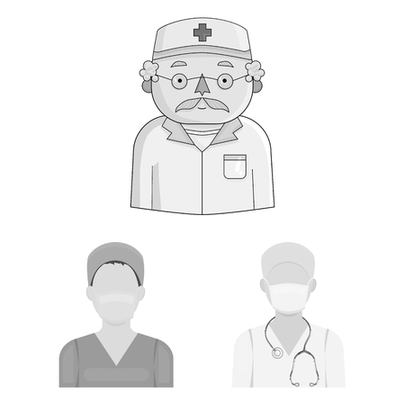 Vector illustration of medical and hospital icon. Collection of medical and healthcare stock symbol for web.のイラスト素材