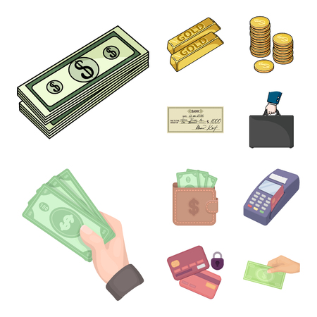 Vector design of payment and loan logo. Set of payment and financial stock vector illustration.のイラスト素材