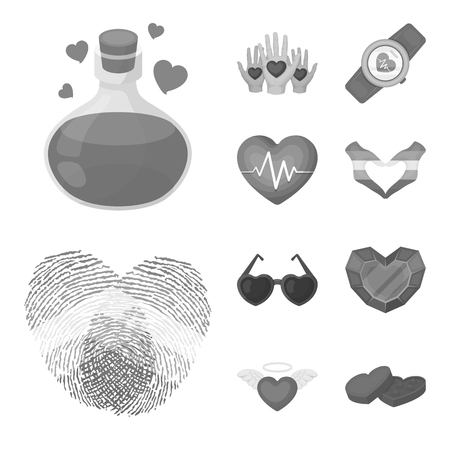 Vector illustration of abstract and shape icon. Collection of abstract and love stock symbol for web.のイラスト素材