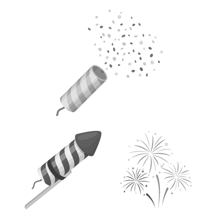 Vector illustration of festival and summer sign. Set of festival and holiday vector icon for stock.のイラスト素材
