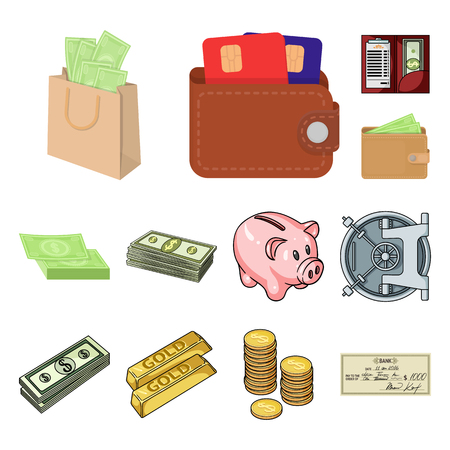 Isolated object of payment and loan symbol. Set of payment and financial vector icon for stock.のイラスト素材