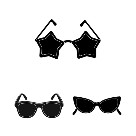 Vector illustration of summer and beach sign. Set of summer and fashion stock symbol for web.のイラスト素材