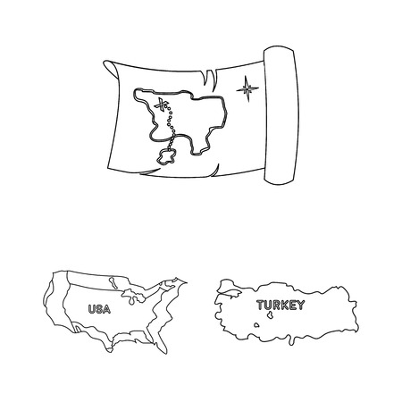 Isolated object of middle and east symbol. Collection of middle and country stock symbol for web.のイラスト素材