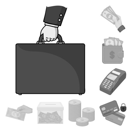 Isolated object of payment and loan logo. Collection of payment and financial vector icon for stock.のイラスト素材