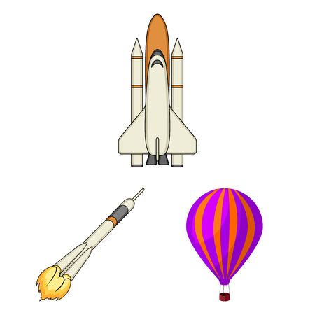 Isolated object of transport and object icon. Collection of transport and gliding  vector icon for stock.のイラスト素材