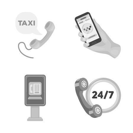 Isolated object of phone and screen sign. Collection of phone and cellphone stock vector illustration.のイラスト素材