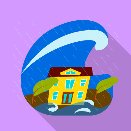 Isolated object of collapse and environment  symbol. Collection of collapse and distress stock symbol for web.のイラスト素材