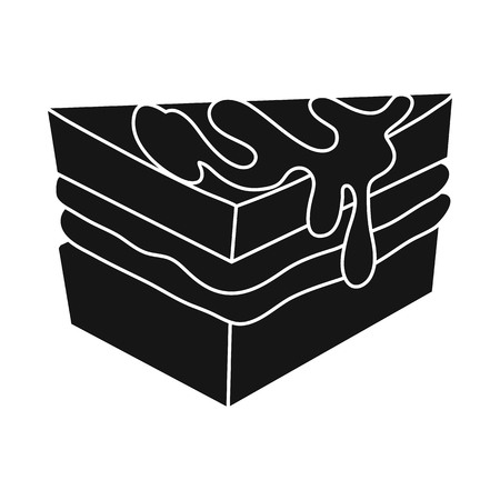 Isolated object of sweetness and product logo. Set of sweetness and sweet vector icon for stock.のイラスト素材