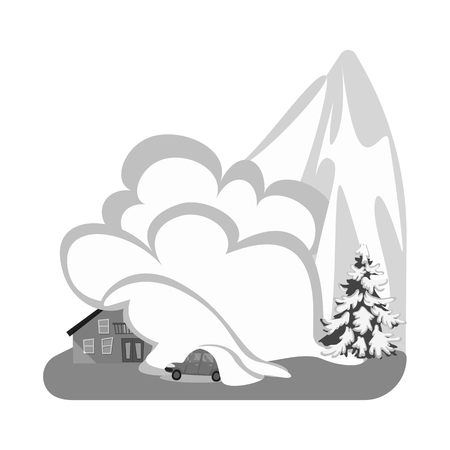 Isolated object of nature and apocalypse  icon. Set of nature and environment  vector icon for stock.のイラスト素材