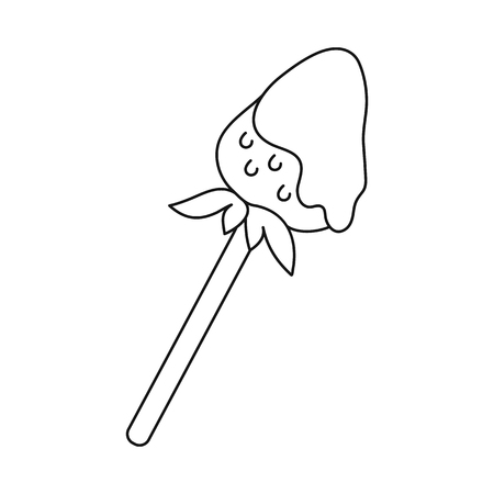 Vector illustration of sweet and product logo. Set of sweet and caramel stock symbol for web.のイラスト素材