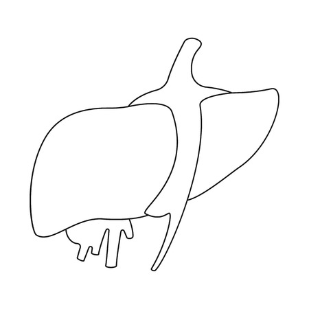 Vector design of anatomy and organ symbol. Collection of anatomy and medical stock symbol for web.のイラスト素材