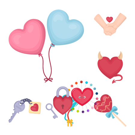 Isolated object of abstract and shape logo. Collection of abstract and love vector icon for stock.のイラスト素材