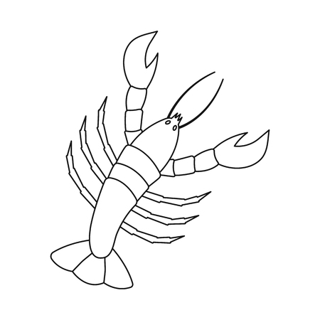 Vector design of food and sea icon. Set of food and healthy stock vector illustration.のイラスト素材