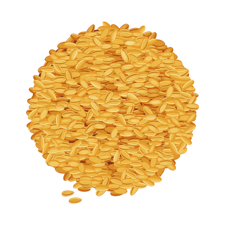 Isolated object of wheat and corn symbol. Collection of wheat and harvest vector icon for stock.のイラスト素材