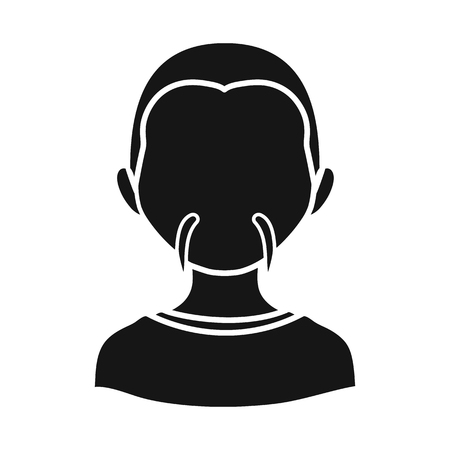 Isolated object of nation and race  icon. Collection of nation and user stock symbol for web.のイラスト素材