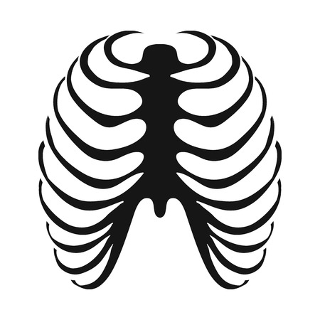 Vector design of bone and skeleton logo. Collection of bone and human stock vector illustration.のイラスト素材