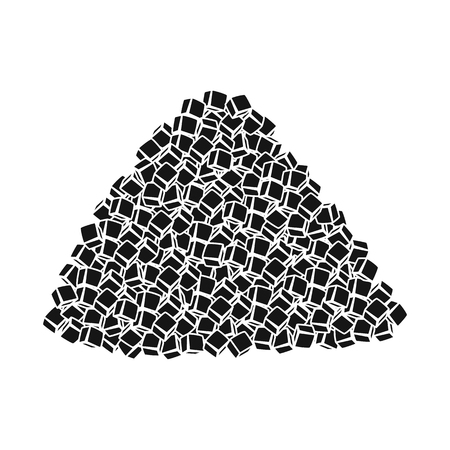 Vector design of sugarcane and cane logo. Collection of sugarcane and field stock symbol for web.のイラスト素材