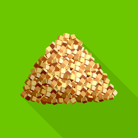 Isolated object of sugarcane and cane sign. Collection of sugarcane and field stock symbol for web.のイラスト素材