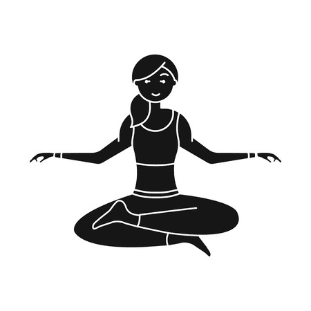 Isolated object of woman and body sign. Collection of woman and style vector icon for stock.のイラスト素材