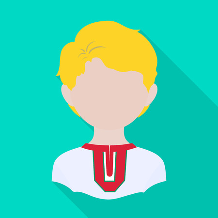 Isolated object of nation and race  icon. Set of nation and user vector icon for stock.のイラスト素材