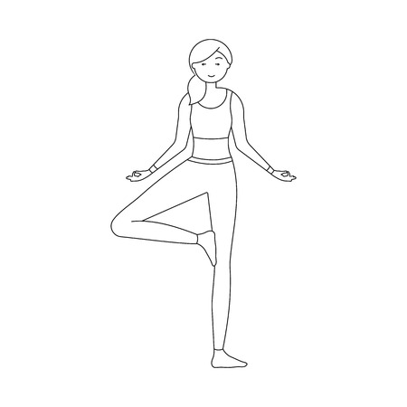 Vector design of woman and body logo. Collection of woman and style stock symbol for web.のイラスト素材