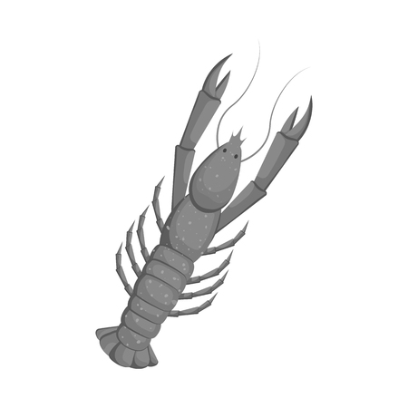 Vector illustration of food and sea symbol. Set of food and healthy stock vector illustration.のイラスト素材