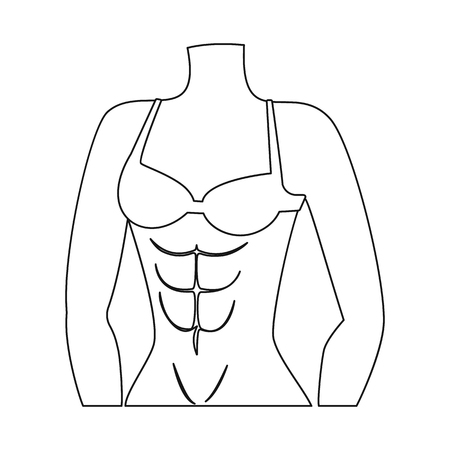 Vector design of muscle and cells symbol. Collection of muscle and anatomy stock symbol for web.のイラスト素材