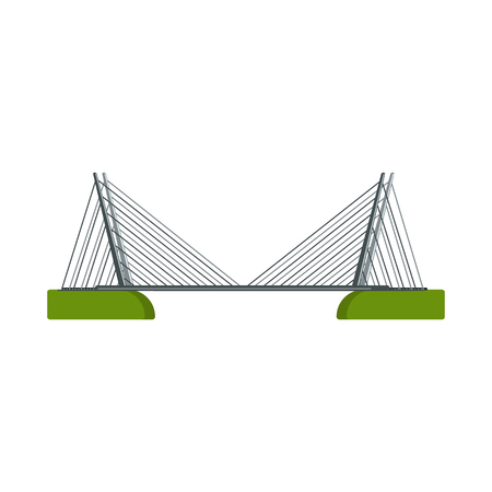 Vector illustration of bridgework and bridge logo. Set of bridgework and landmark stock symbol for web.のイラスト素材