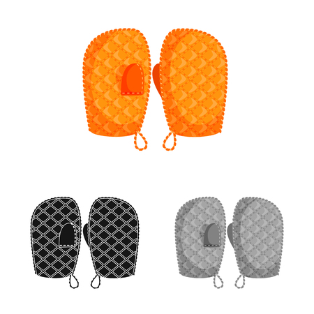 Isolated object of silhouette and safety symbol. Set of silhouette and comfort stock symbol for web.のイラスト素材