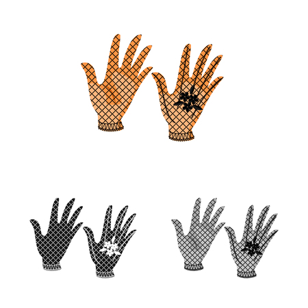 Vector design of silhouette and safety icon. Set of silhouette and comfort stock symbol for web.のイラスト素材