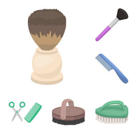 Vector illustration of brush  and hygiene  symbol. Collection of brush  and shower vector icon for stock.のイラスト素材