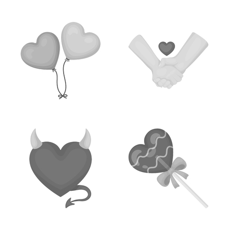 Vector illustration of abstract and shape icon. Collection of abstract and love stock symbol for web.のイラスト素材