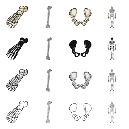 Vector design of medicine and clinic sign. Set of medicine and medical stock symbol for web.のイラスト素材