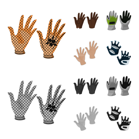 Isolated object of silhouette and safety symbol. Collection of silhouette and comfort stock vector illustration.のイラスト素材