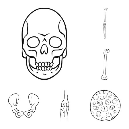 Isolated object of medicine and clinic sign. Set of medicine and medical vector icon for stock.のイラスト素材