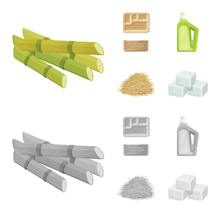 Isolated object of farm and agriculture  sign. Collection of farm and technology vector icon for stock.のイラスト素材