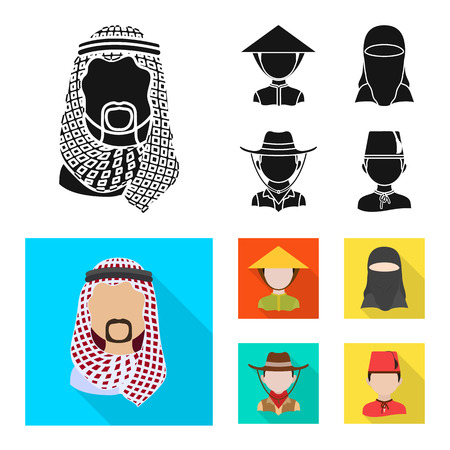 Isolated object of imitator and resident logo. Collection of imitator and culture stock vector illustration.のイラスト素材