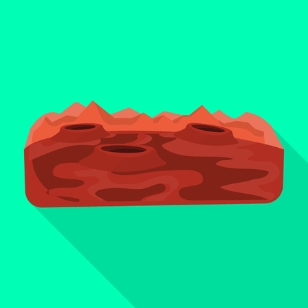 Isolated object of mars and planet  sign. Collection of mars and surface stock symbol for web.のイラスト素材