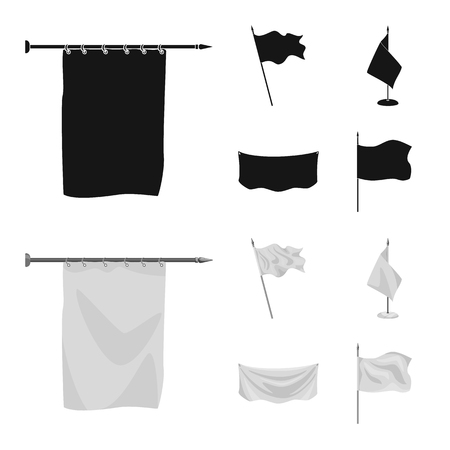 Isolated object of texture and presentation icon. Set of texture and media  vector icon for stock.のイラスト素材