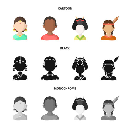 Vector illustration of imitator and resident sign. Set of imitator and culture stock vector illustration.のイラスト素材