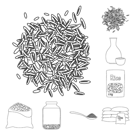 Vector design of diet and cooking icon. Collection of diet and organic stock vector illustration.のイラスト素材