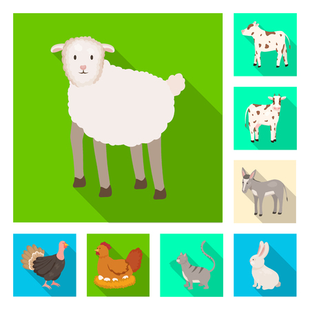 Isolated object of breeding and kitchen  icon. Set of breeding and organic  stock symbol for web.のイラスト素材