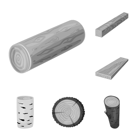 Vector design of forest and wooden symbol. Set of forest and nature  stock symbol for web.のイラスト素材